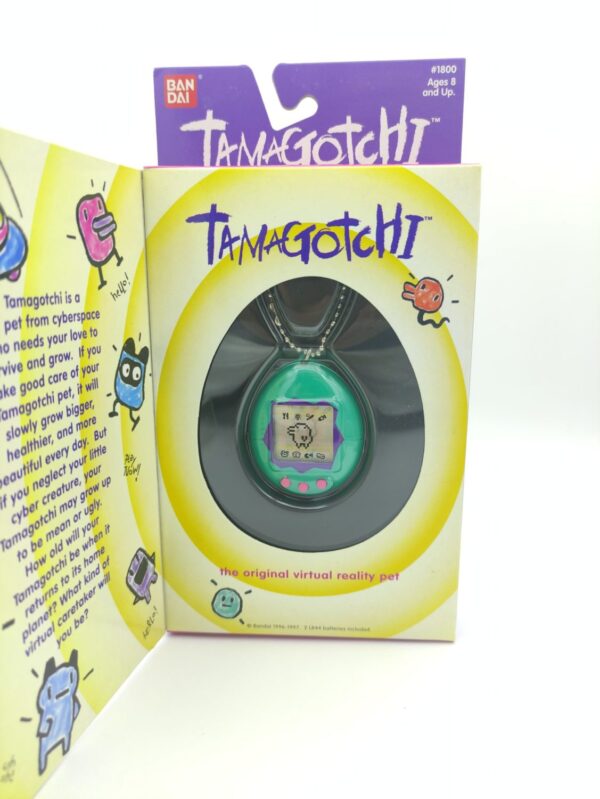 Tamagotchi Original P1/P2 Green w/ blue Bandai 1997 English Boutique-Tamagotchis 2