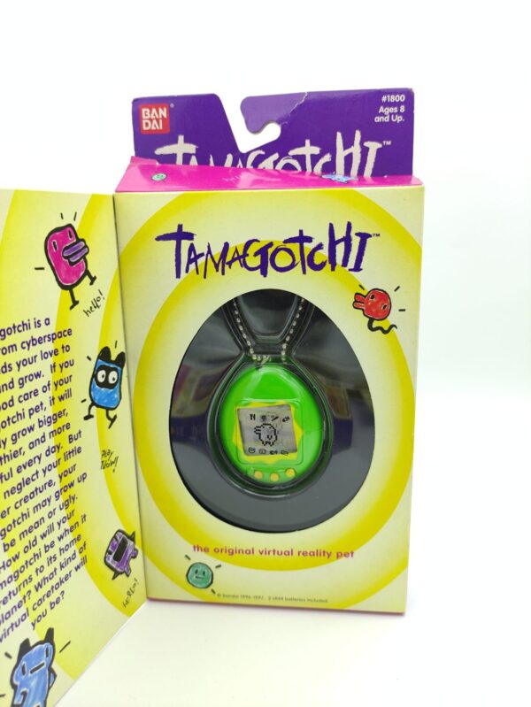 Tamagotchi Original P1/P2 Green w/ yellow Original Bandai 1997 Boutique-Tamagotchis 2