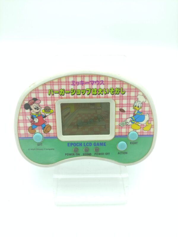 Epoch Mickey Mouse Burger Shop LCD game & watch Pink Green Boutique-Tamagotchis