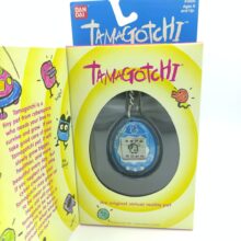 Tamagotchi Original P1/P2 Blue w/ silver Bandai 1997 English