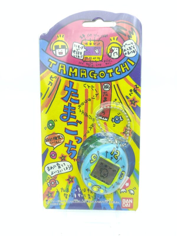 Tamagotchi Original P1/P2 Teal w/ yellow Bandai Japan 1997 English Boutique-Tamagotchis