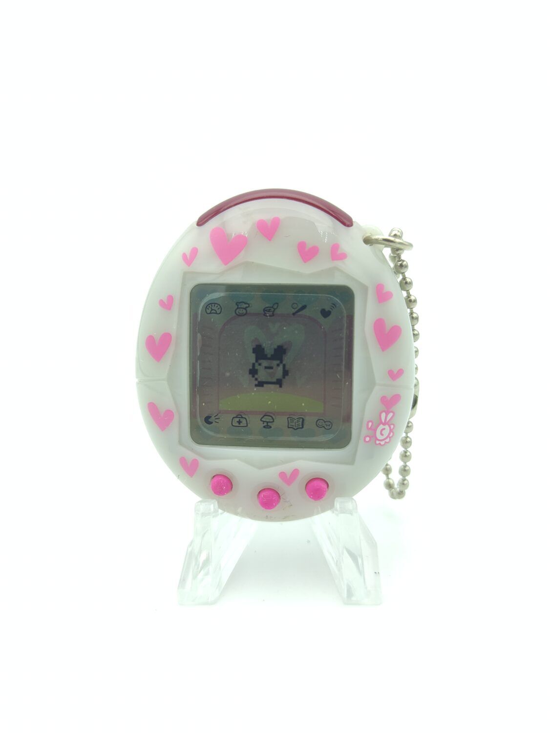 Tamagotchi Original Digital Electronic Virtual Pet - Heart (White) 