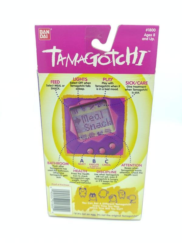 Tamagotchi Original P1/P2 blue w/ pink Bandai 1997 English Buy-Tamagotchis 3