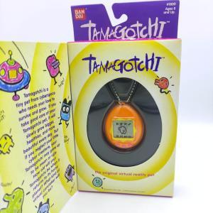 Tamagotchi Original P1/P2 orange w/ yellow Bandai 1997 English Boutique-Tamagotchis