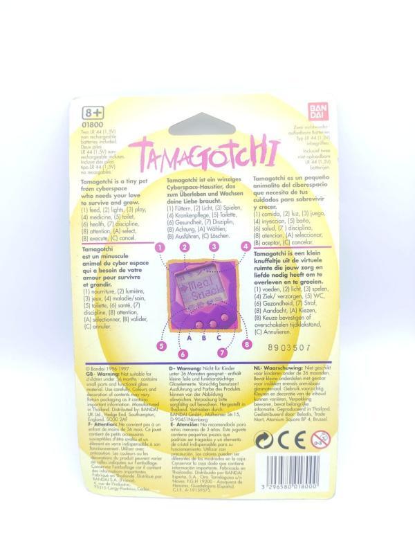 Tamagotchi Original P1/P2 Purple w/ yellow Bandai 1997 English Buy-Tamagotchis 3