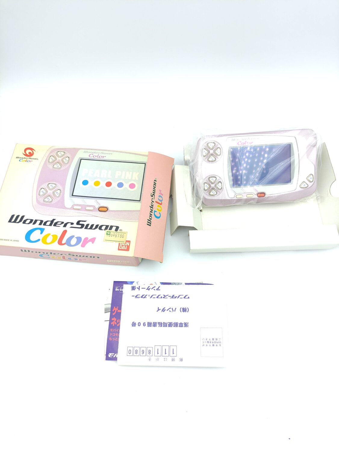Console BANDAI WonderSwan Color Pearl pink WSC Japan Boutique-Tamagotchis