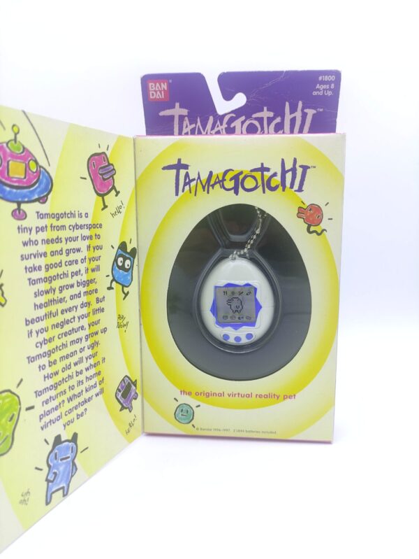 Tamagotchi Original P1/P2 White w/ blue Original Bandai 1997 Boutique-Tamagotchis