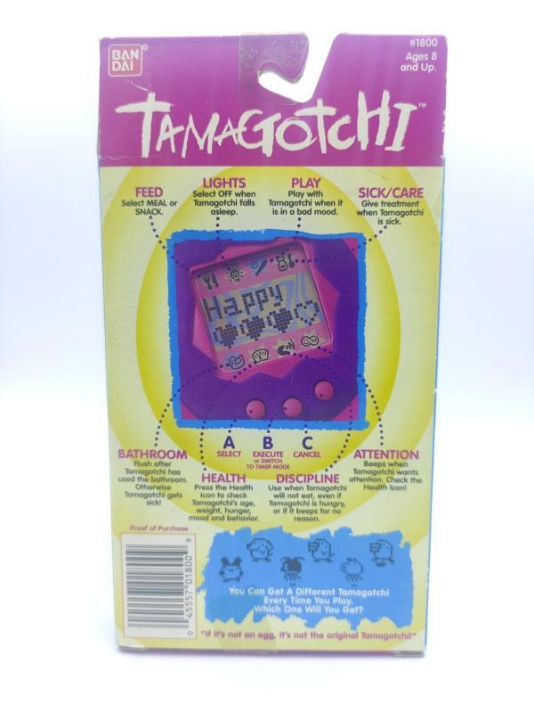 Tamagotchi Original P1/P2 black w/ grey Bandai 1997 English Buy-Tamagotchis 4