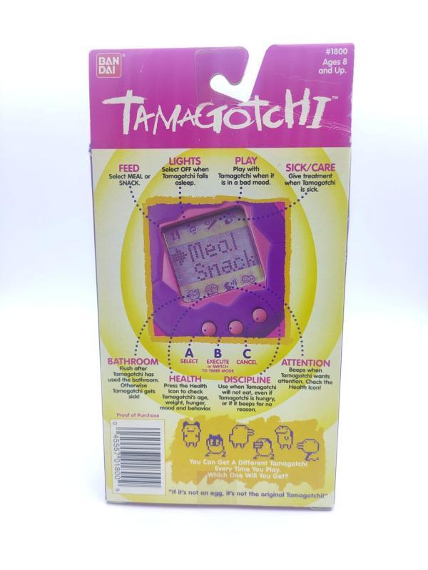 Tamagotchi Original P1/P2 green w/ yellow Bandai 1997 English Buy-Tamagotchis 4