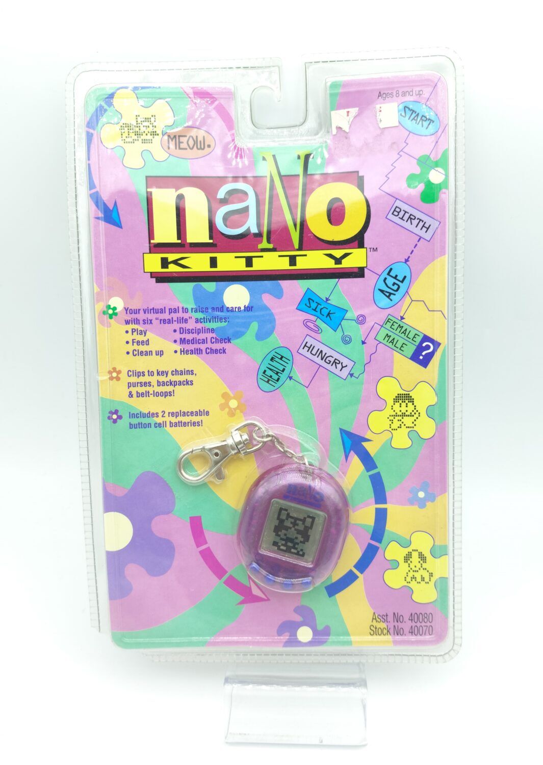 Nano Kitty 1997 Vintage Virtual Pet Clear purple - Buy