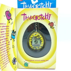 Tamagotchi Original P1/P2 Black w/ yellow Tiger Bandai 1997 English Buy-Tamagotchis