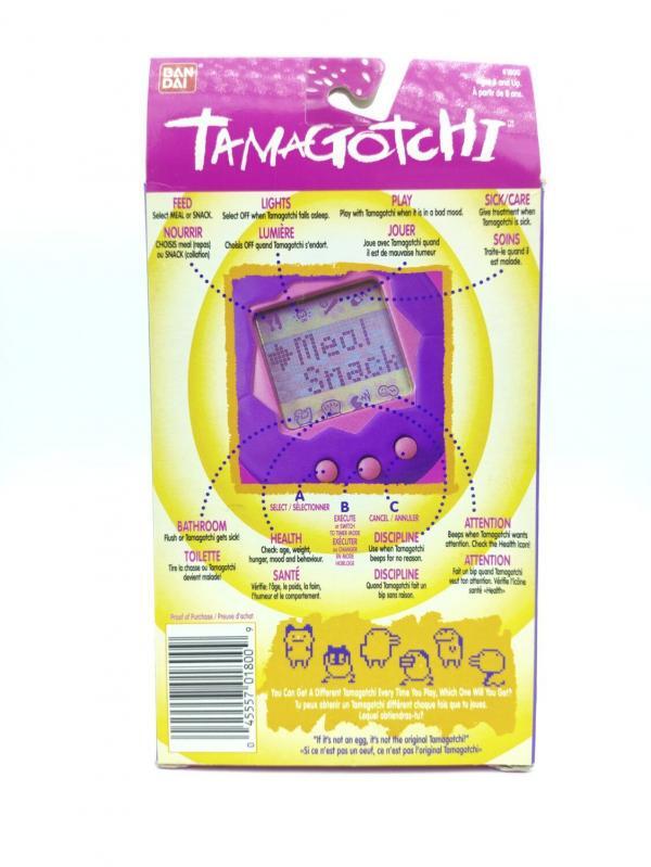 Tamagotchi Original P1/P2 orange w/ yellow Bandai 1997 English Buy-Tamagotchis 3